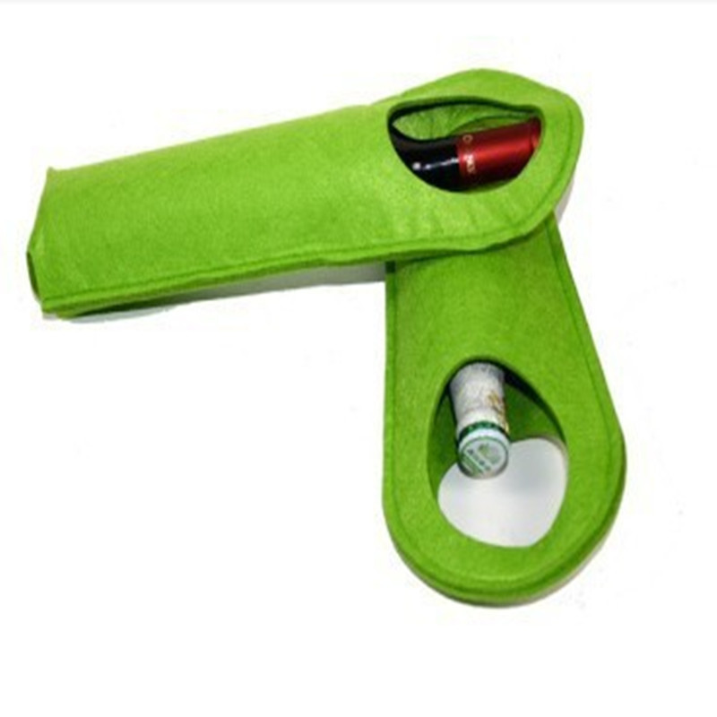 Custom Printed Felt Wine Bottle Bags  3