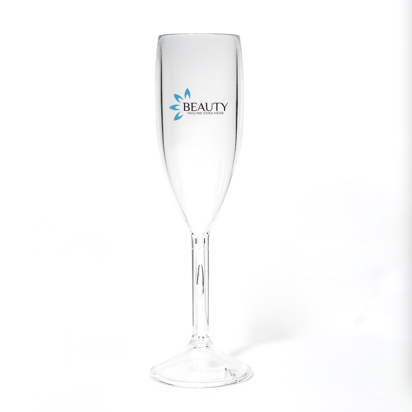 Personalized 6 oz PC Plastic Champagne Glass1