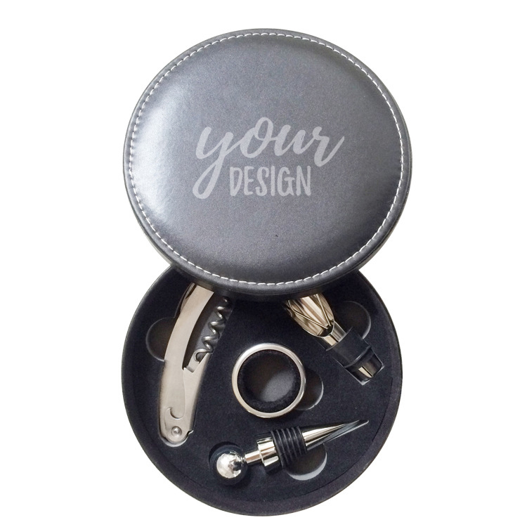 Personalized Round Wine Tool Set