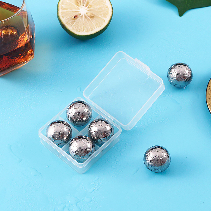 Whisky Stainless Steel Ice Cubes Set1