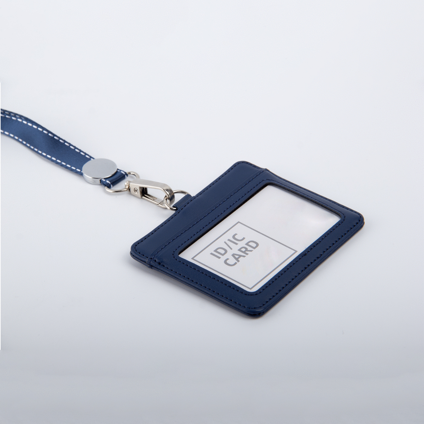 Horizontal Leather ID Badge Holder3