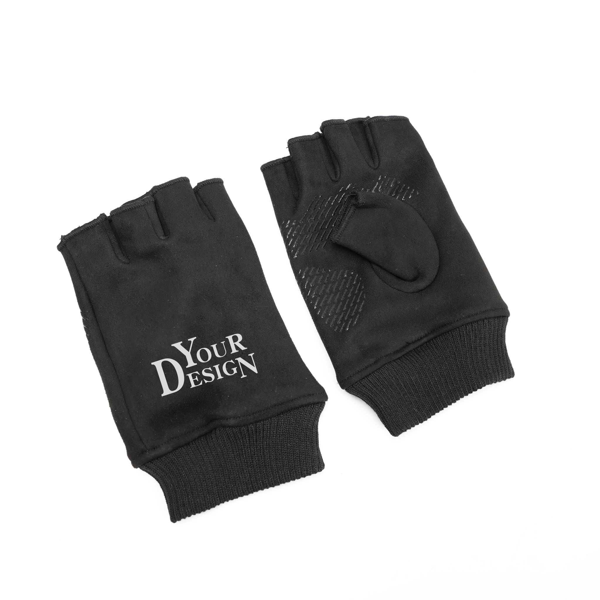 Fingerless Suede Driving Gloves1