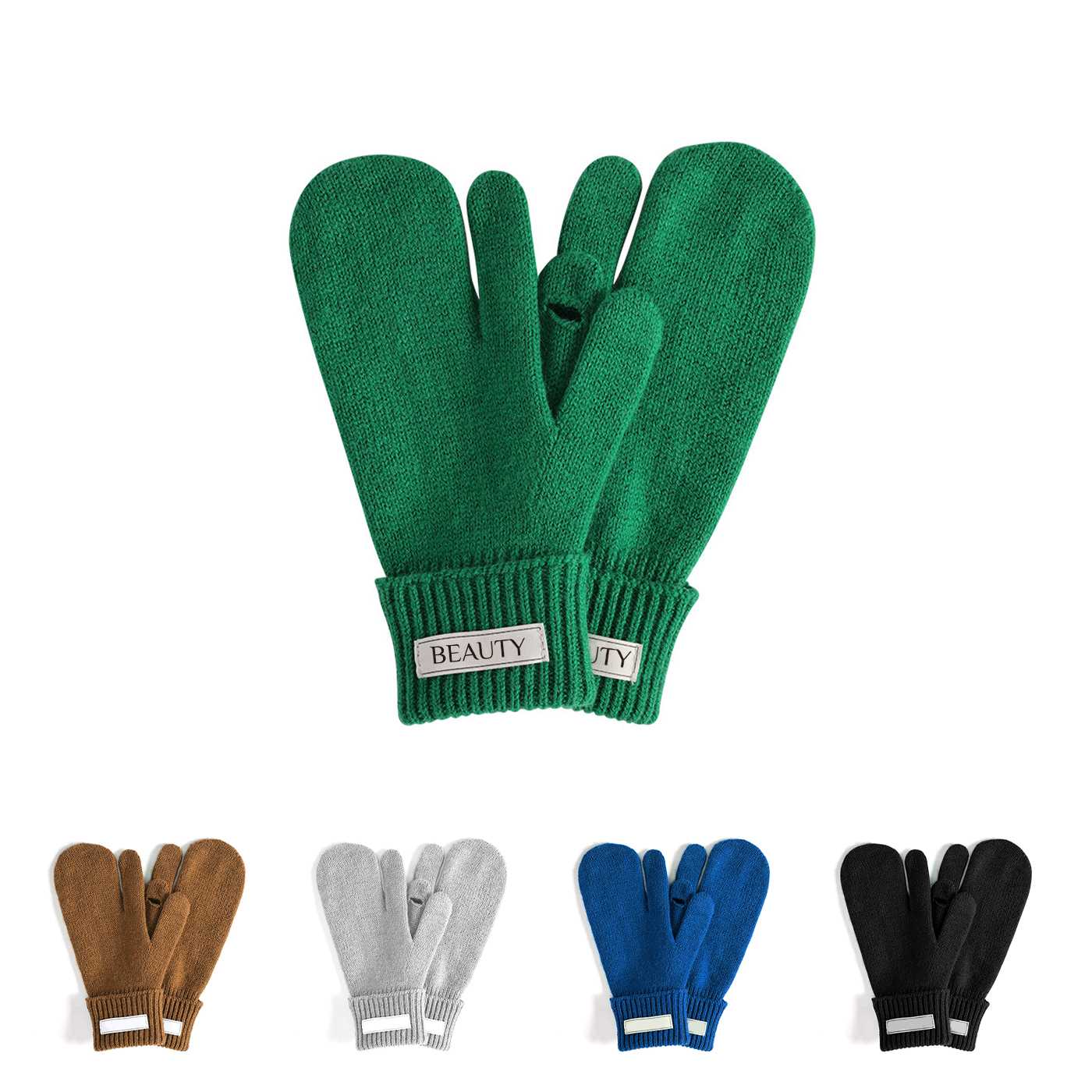 3-Finger Wool Gloves