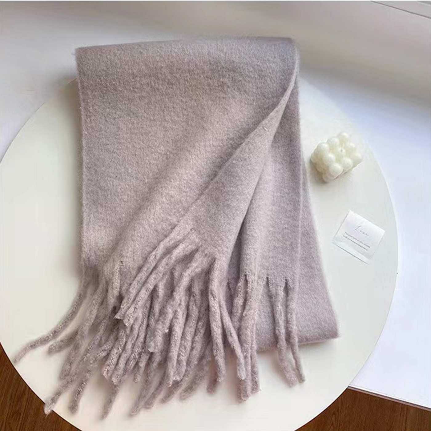 Warm Long Tassel Scarves3