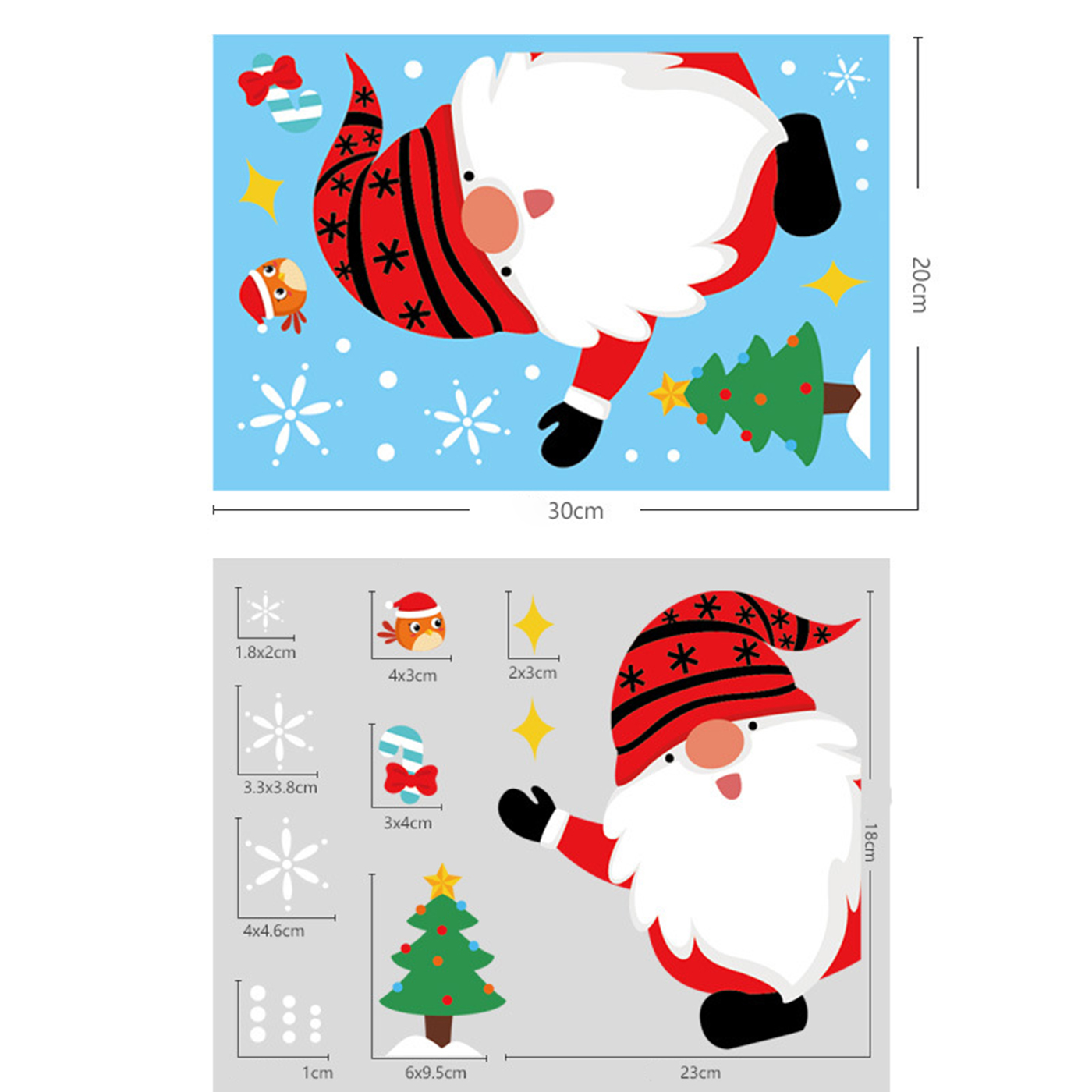 Reusable Christmas Window Stickers1
