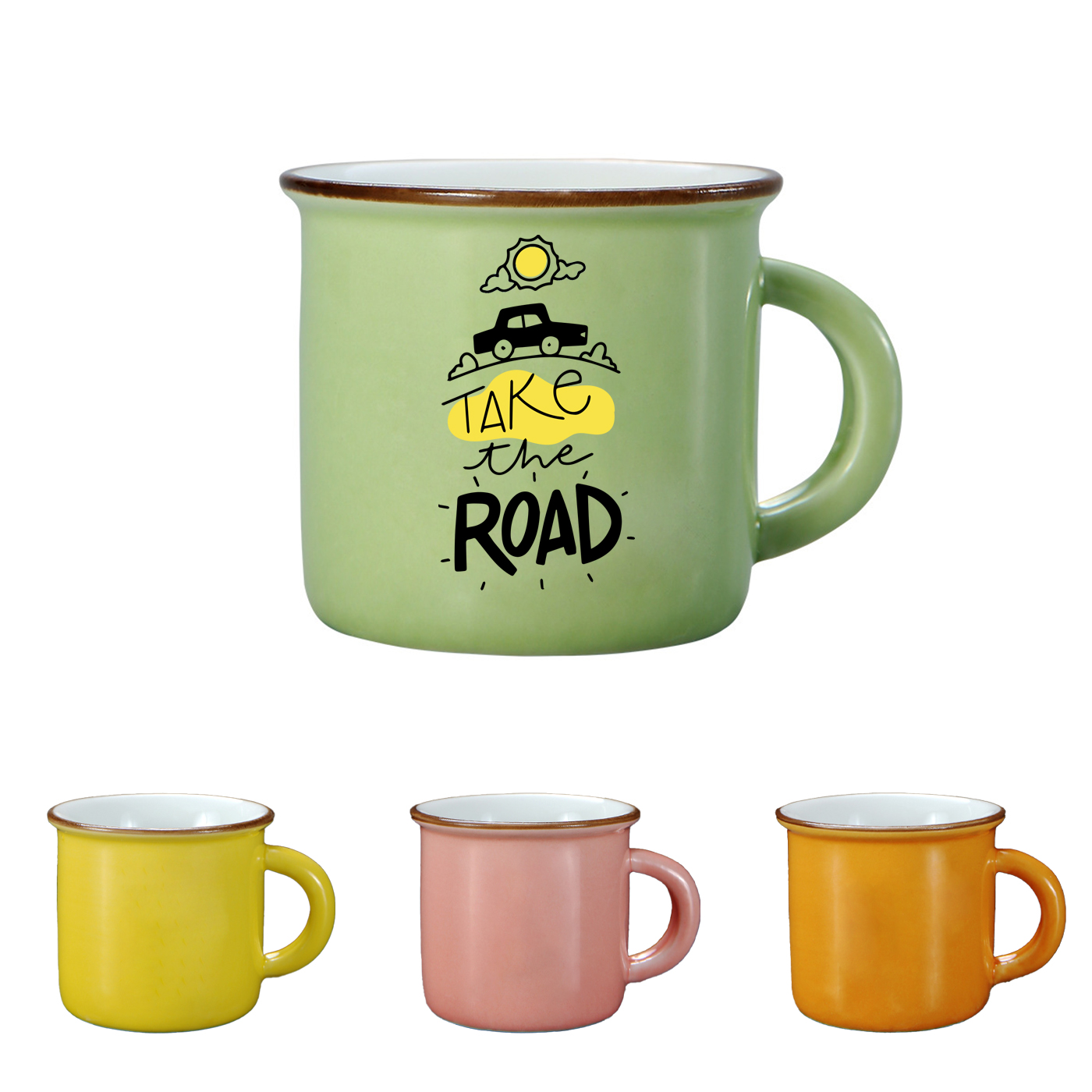 Outdoor Hiking Ceramic Coffee Cup