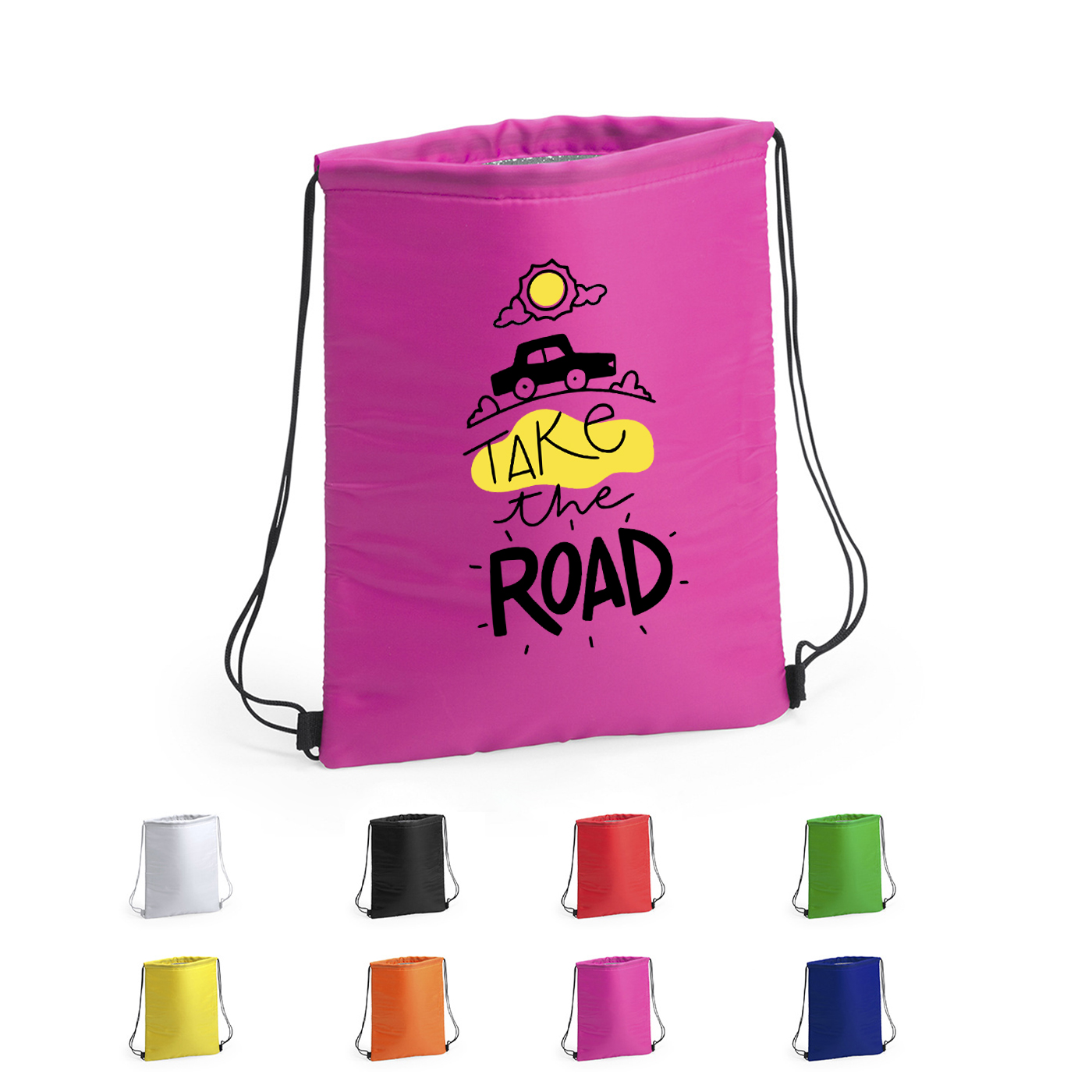 Personalized Insulated Drawstring Cooler Bag 