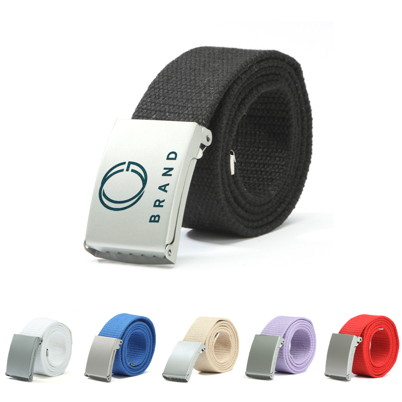 Casual Belt With Metal Buckle