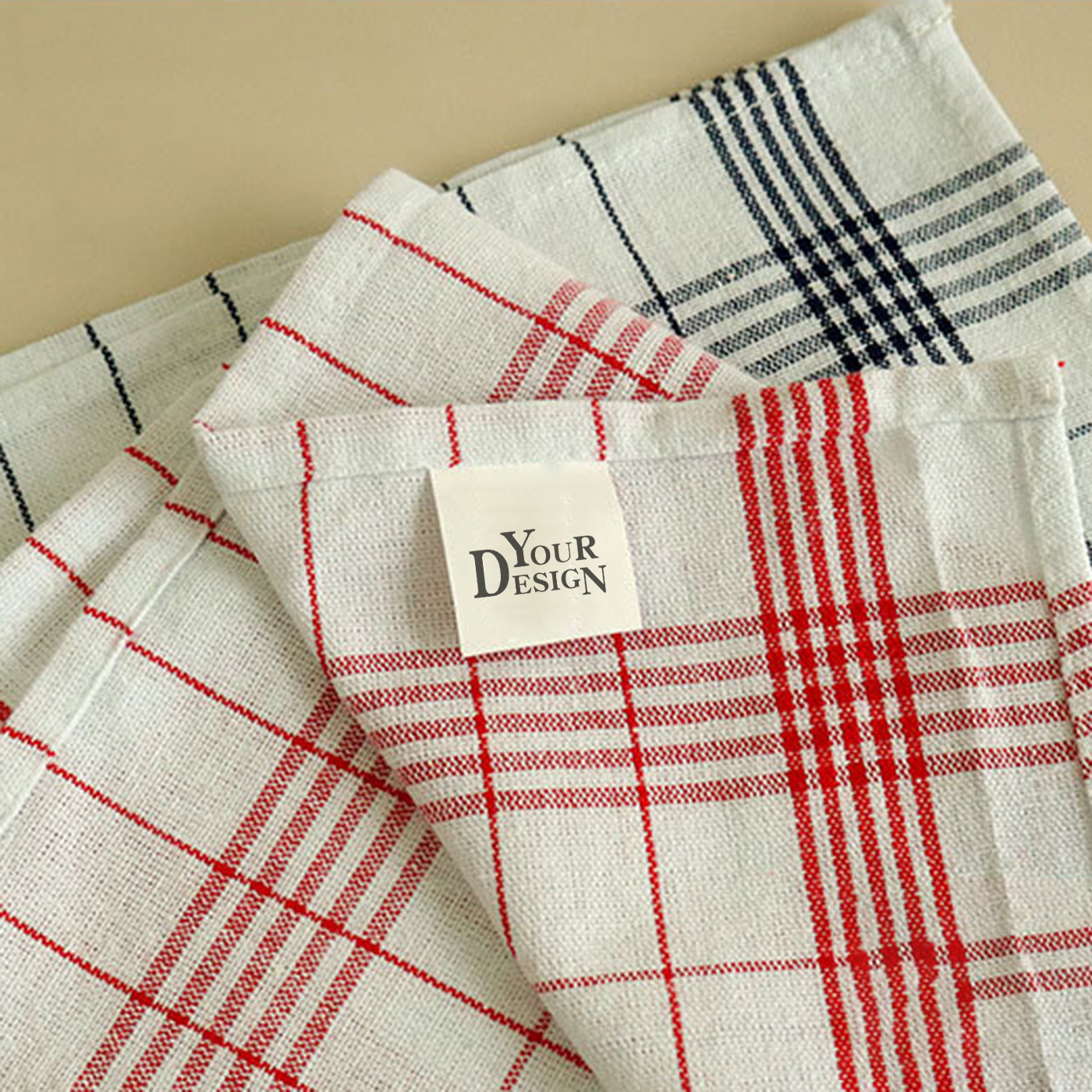 Washed Plaid Tea Towels 1