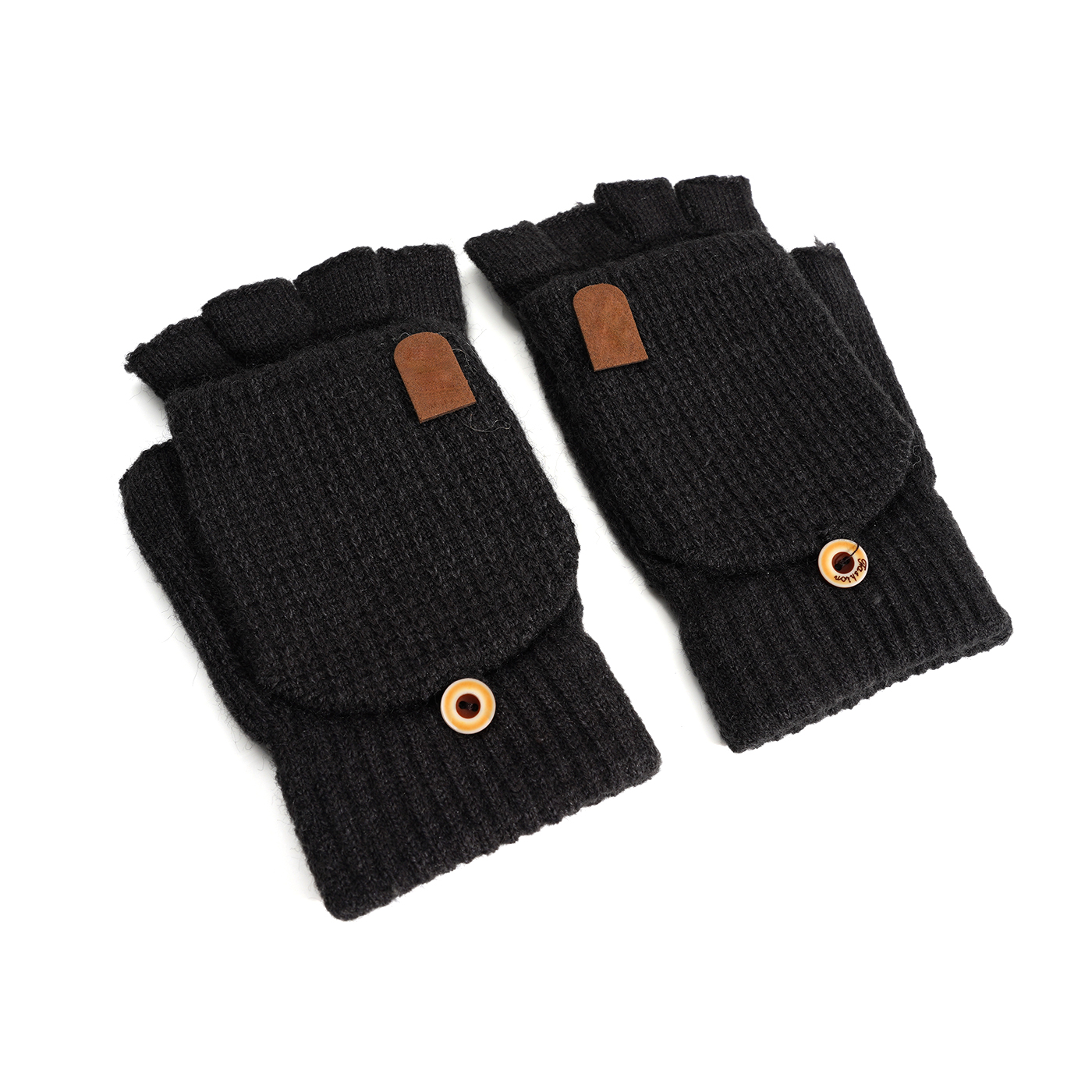 Knit Half Finger Gloves2