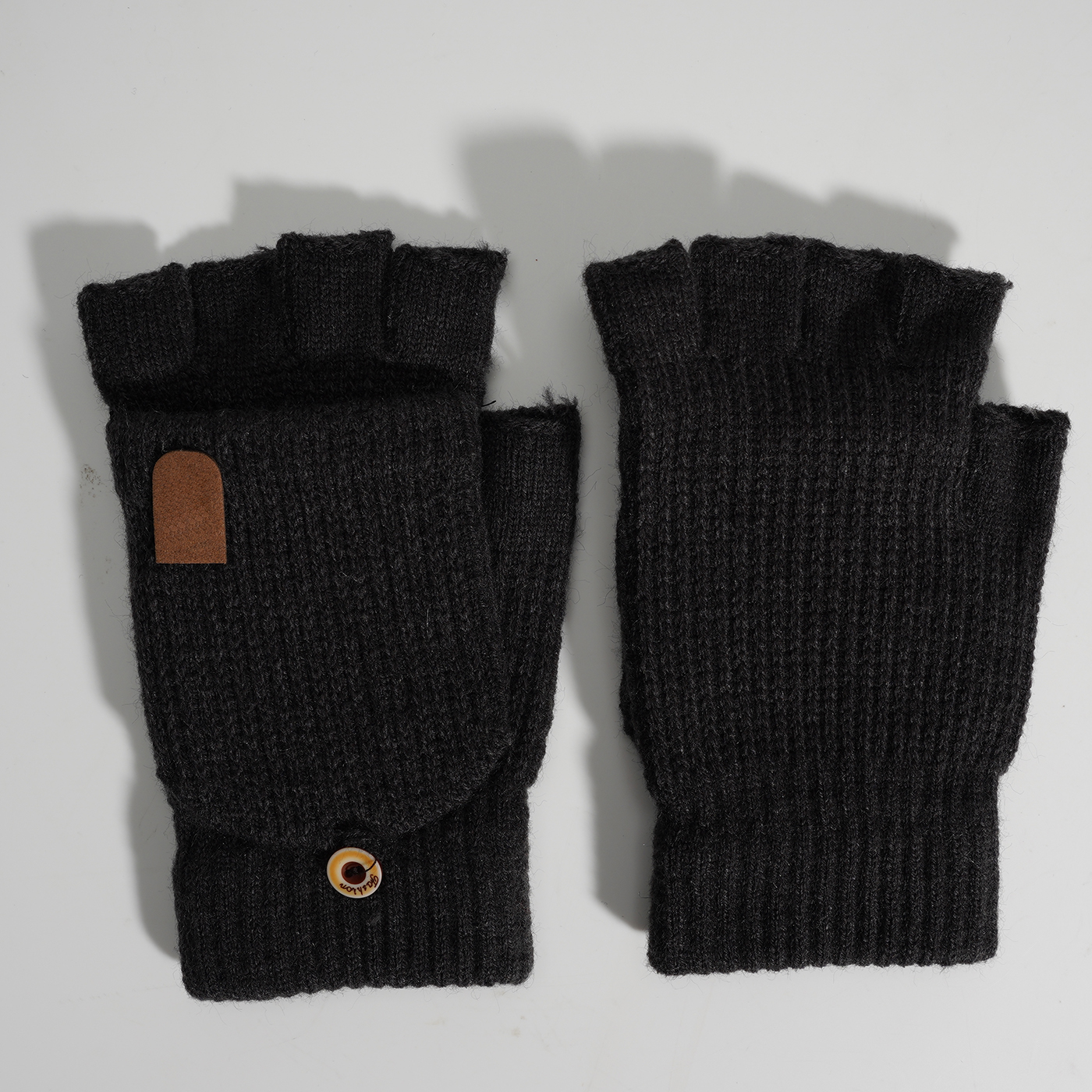 Knit Half Finger Gloves3