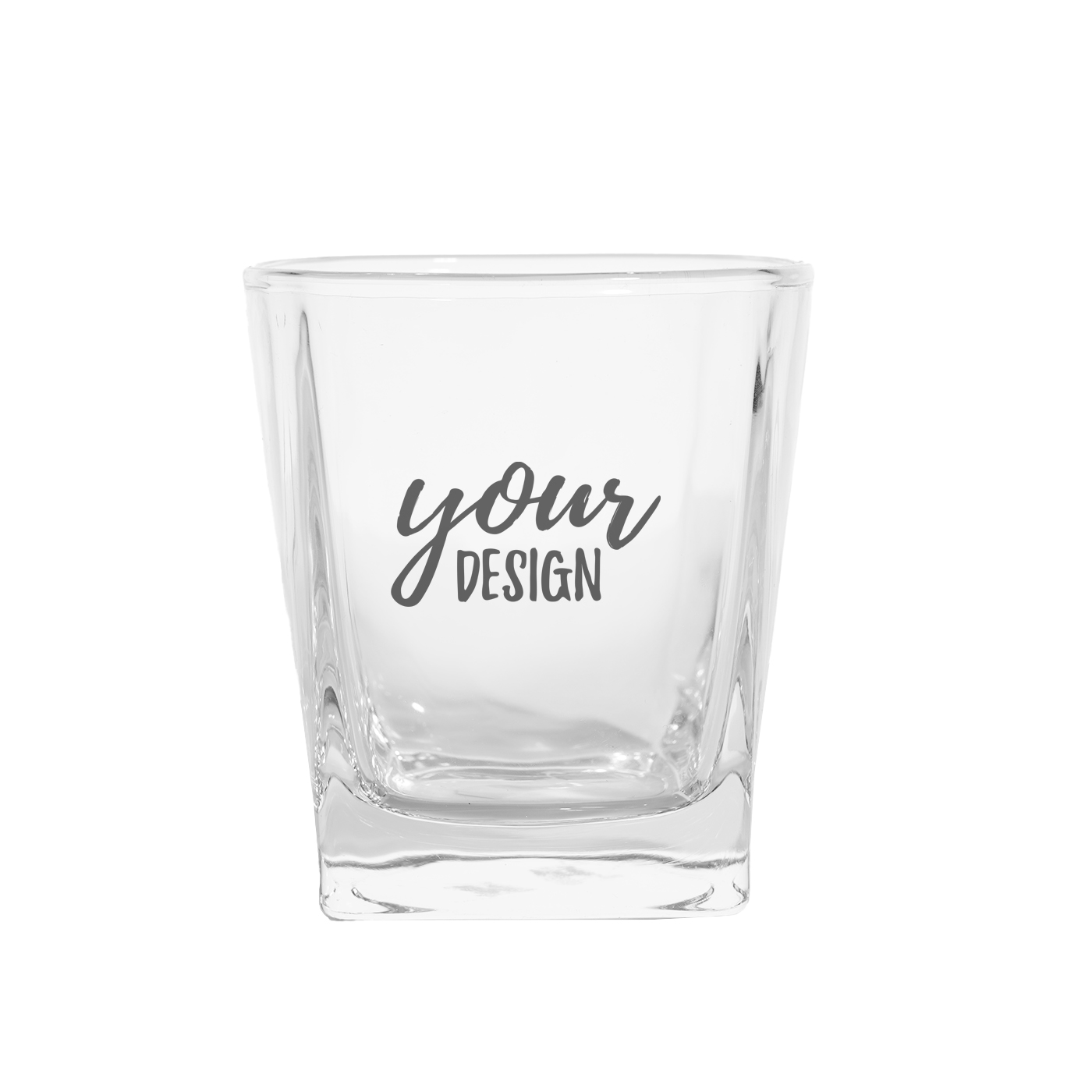 Personalized 9oz Square Whiskey Glasses