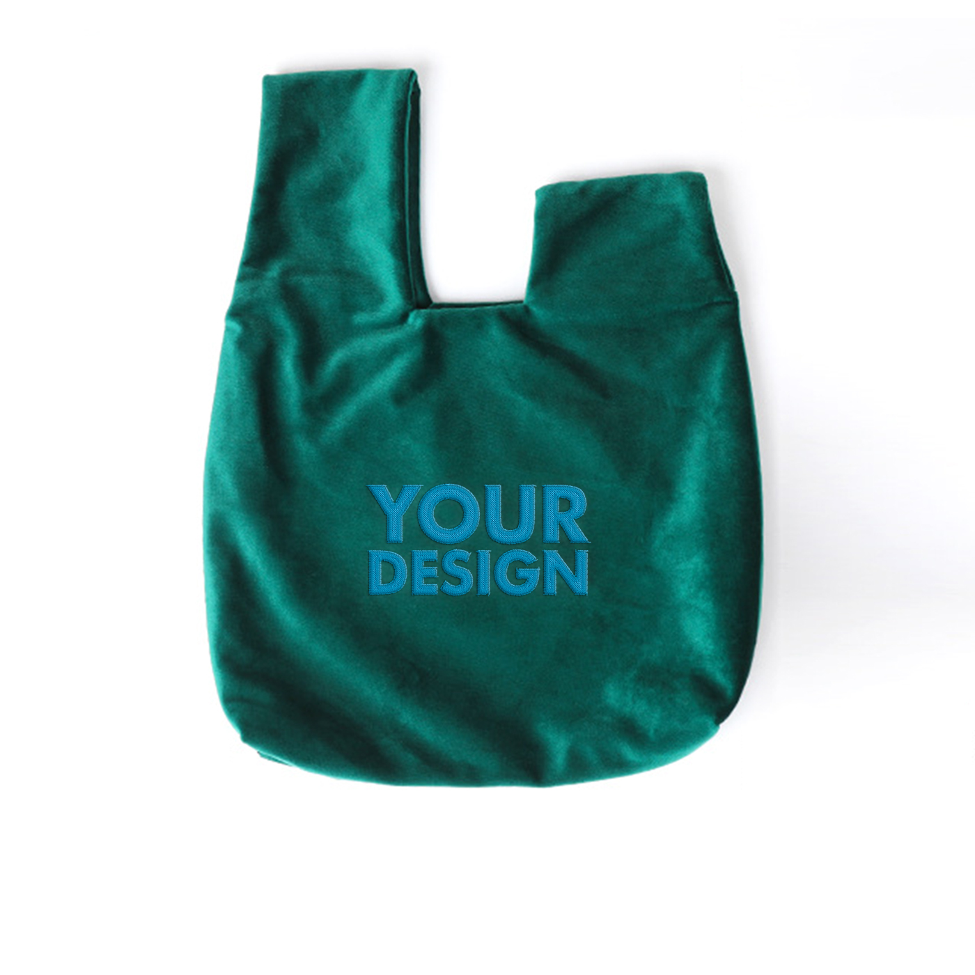 Portable Velvet Knot Wristlet Bag 1