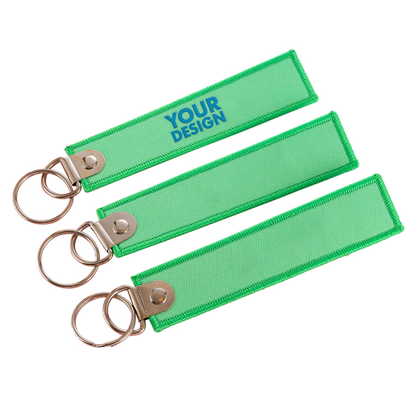 Personalized Double Sides Embroidery Keychain1