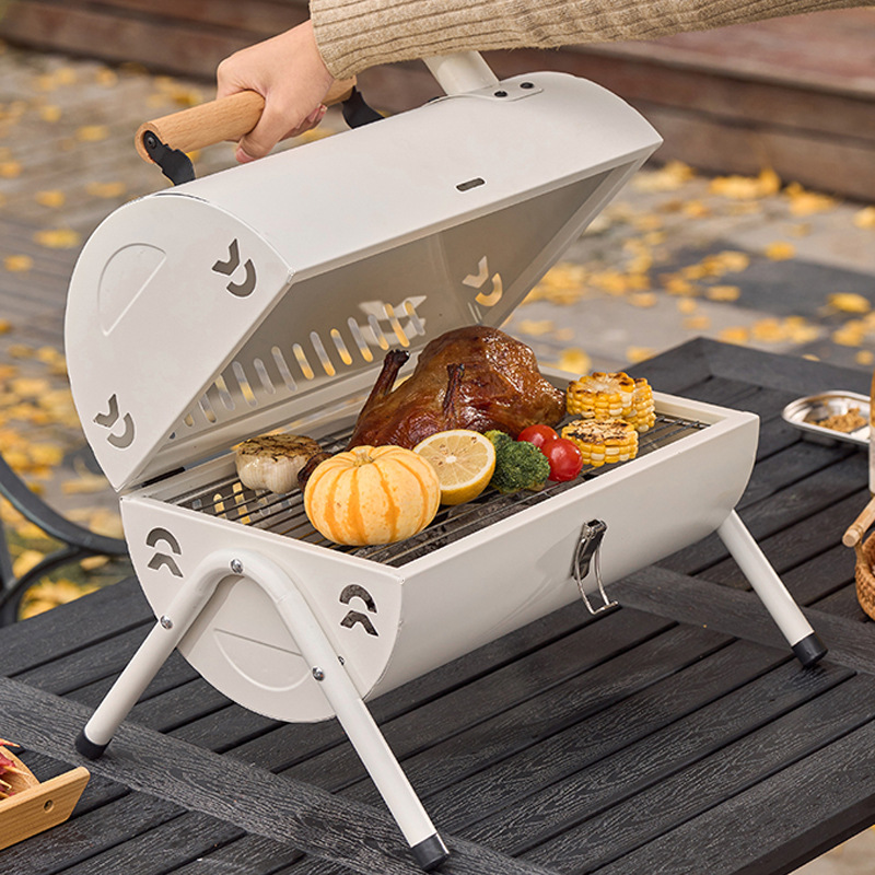 Charcoal Grill Offset Smoker With Cover3