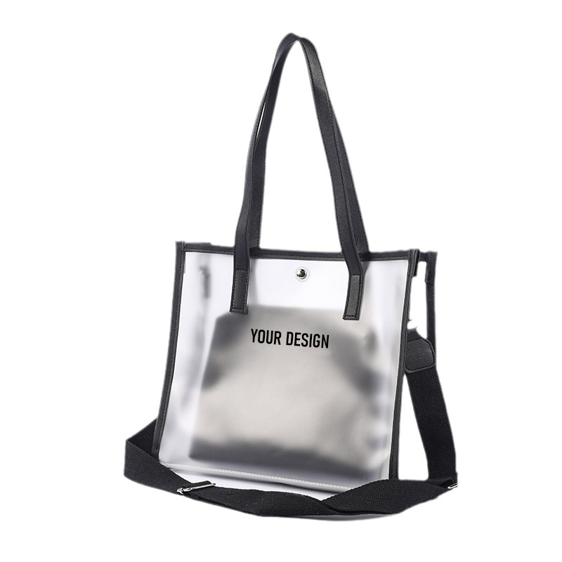 Pvc Large Capacity Beach Bag With Inner Pouch1