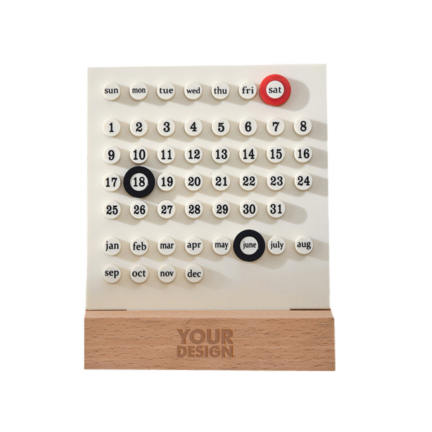 DIY Ring Ornaments Desk Calendar 1