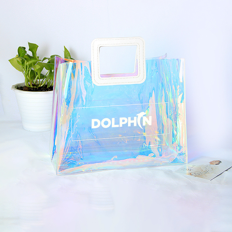 Custom Laser Transparent Hologram Tote Bags