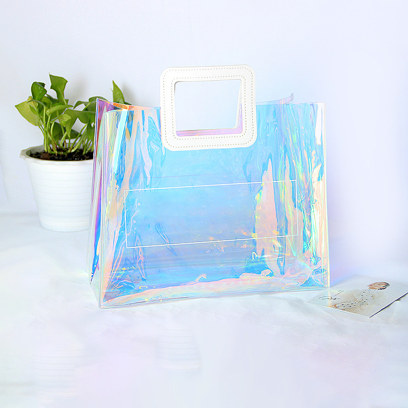 Custom Laser Transparent Hologram Tote Bags2