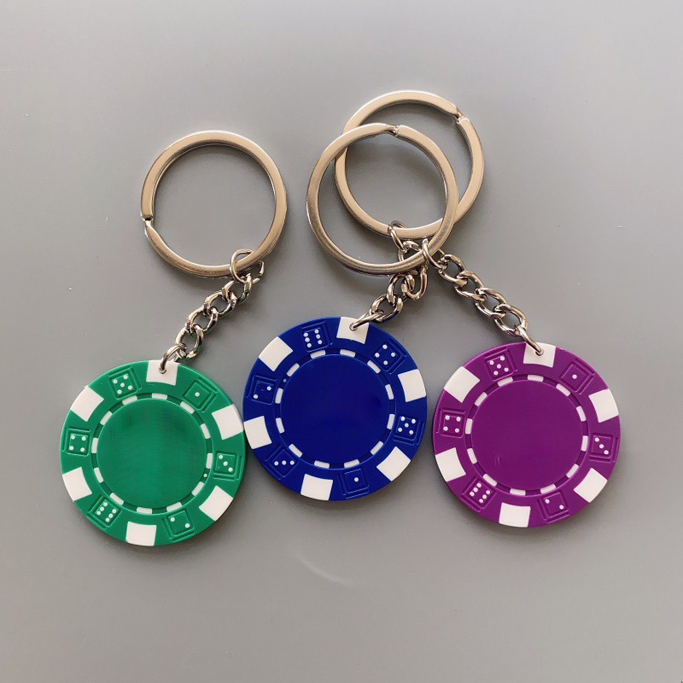 Branded Poker Chip Keyrings2