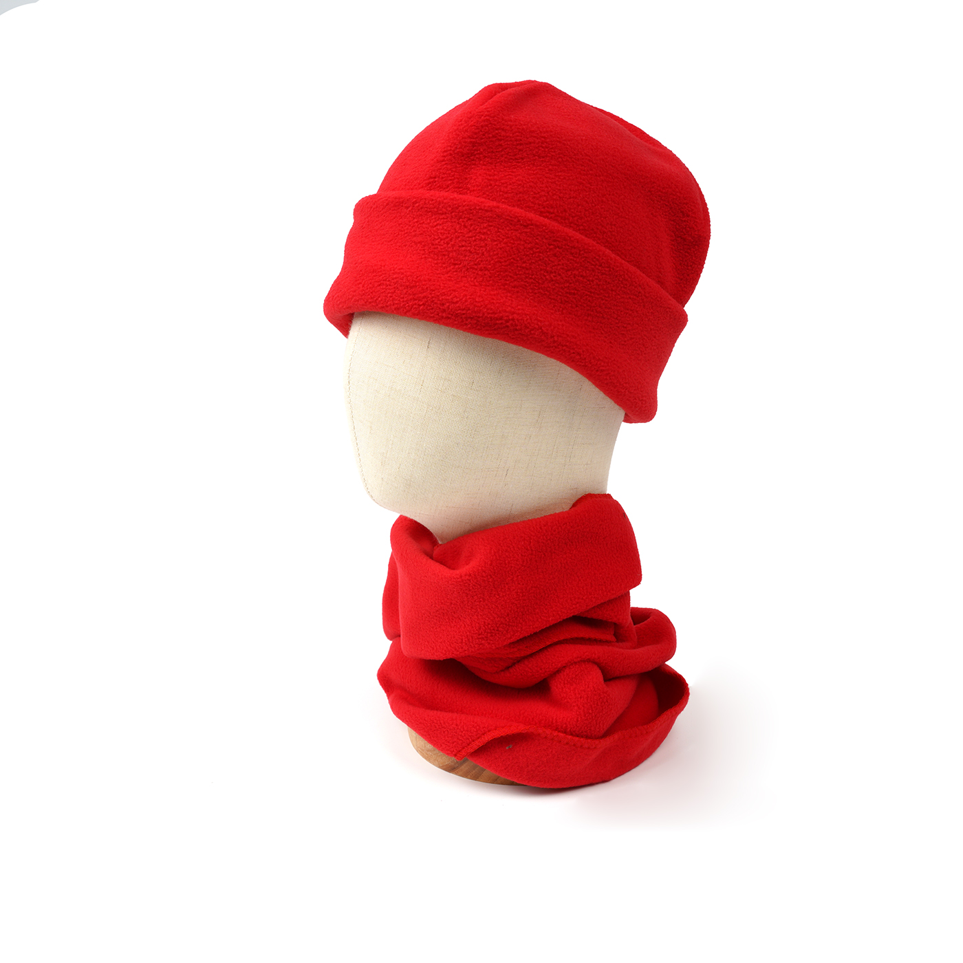 Warm Scarf Beanie Hat Glove Neck Gaiter Set1