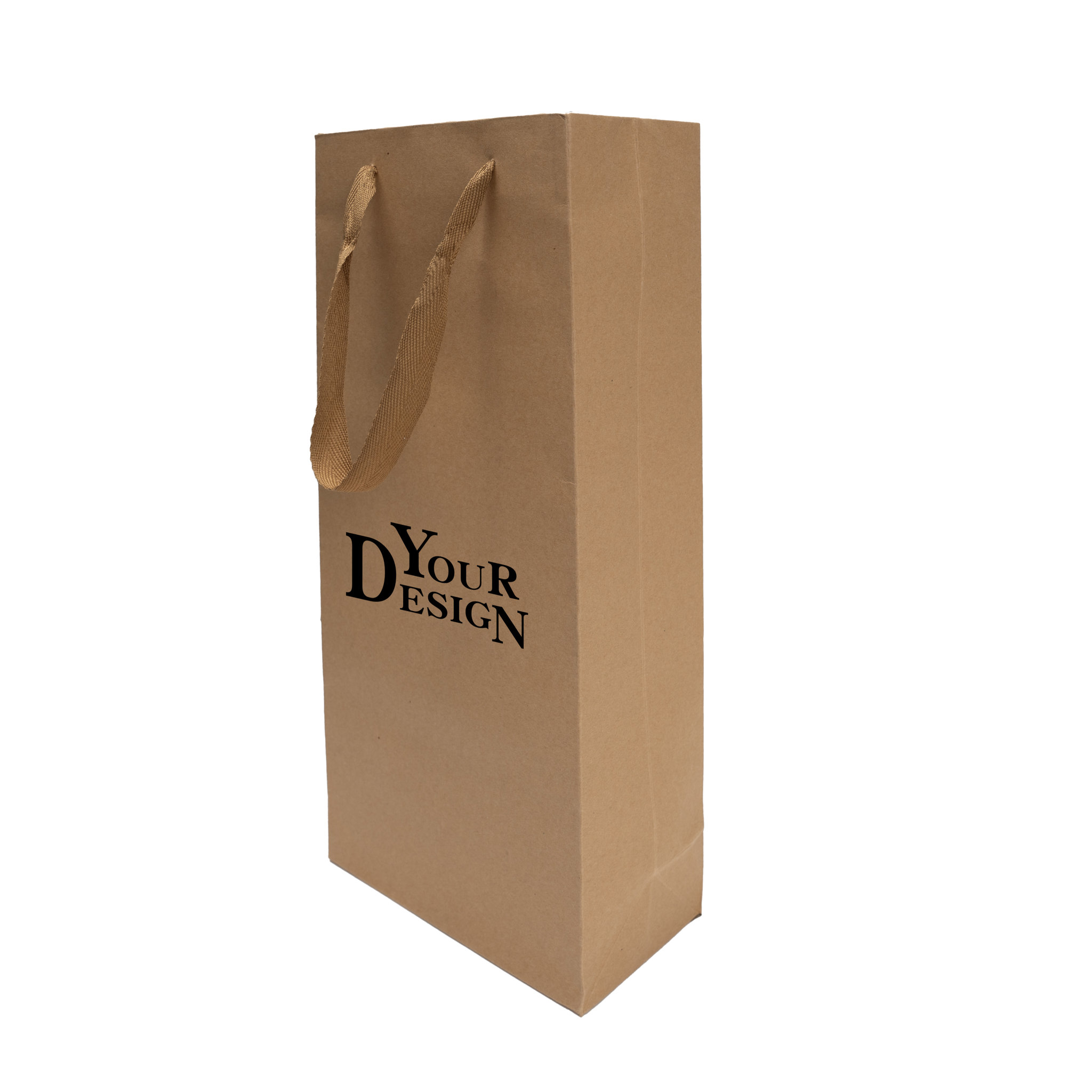 Custom Kraft Paper Wine Bag1