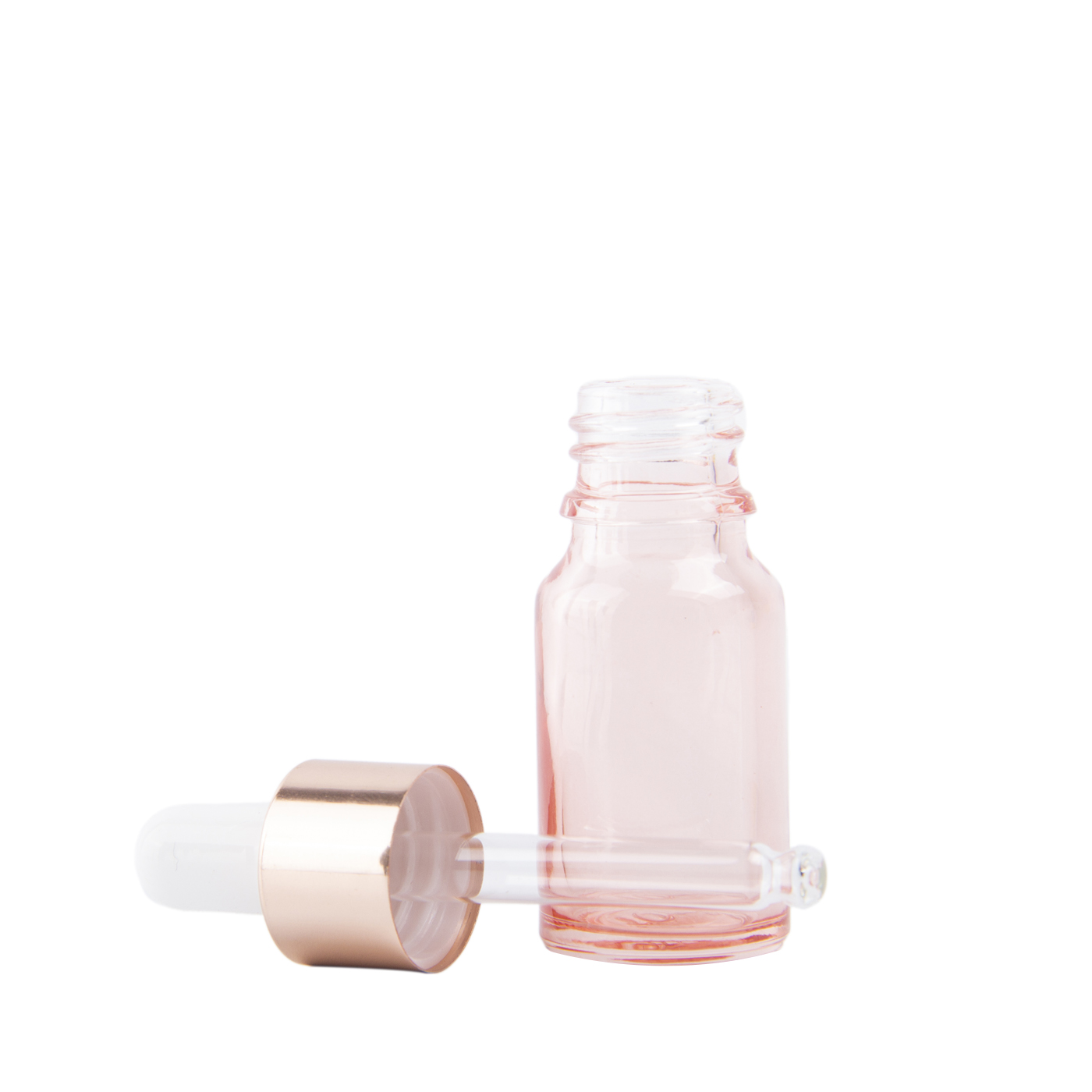 Custom 10ml Rose Gold Glass Dropper Bottle1