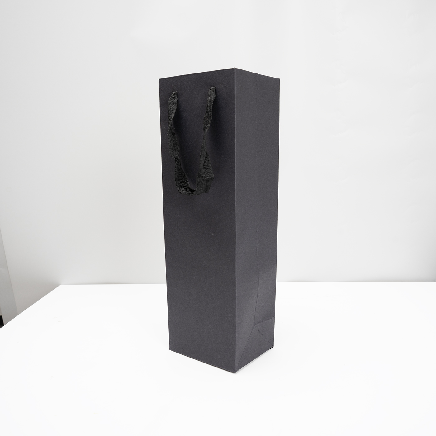 Personalized Black Cardboard Wine Gift Bag2