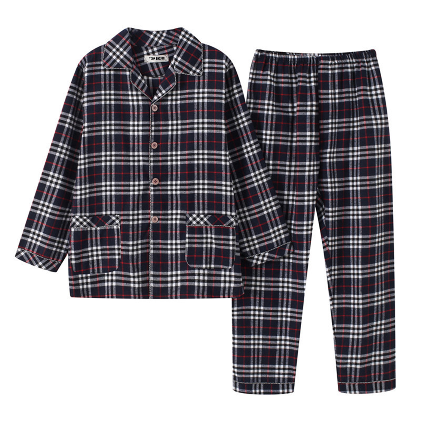 Flannel Sleepwear Suit 