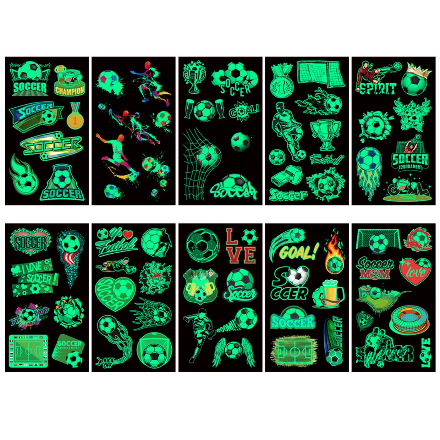 Glow Temporary Tattoo Sticker