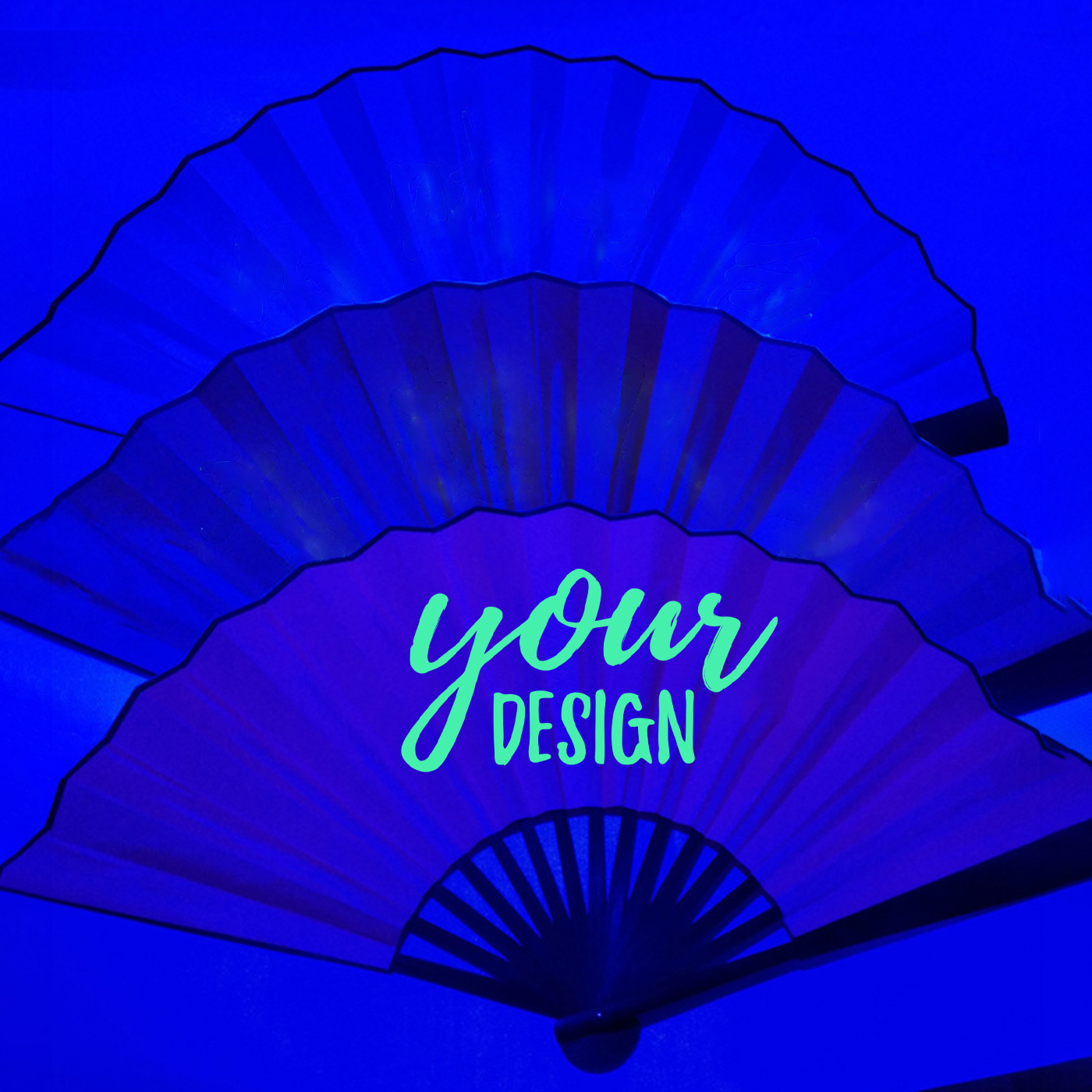 Custom Glow Disco Hand Fan3