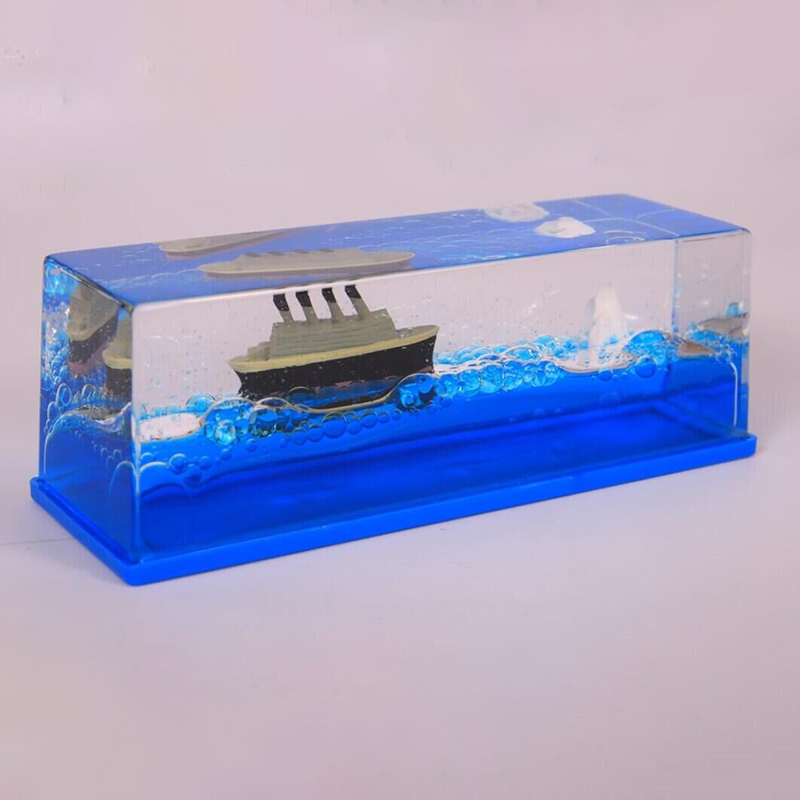 Creative Boat Sea Fluid Drift Bottle2