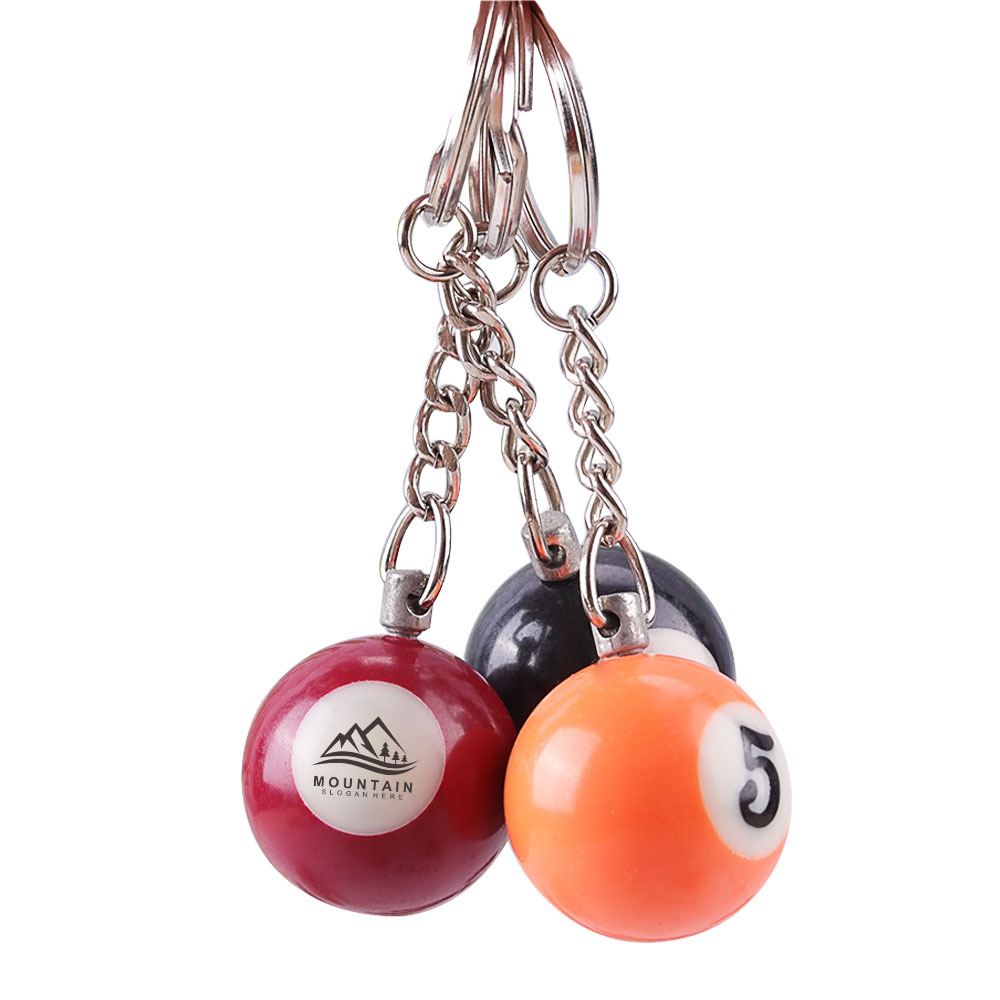 Custom Billiard Ball Keyring