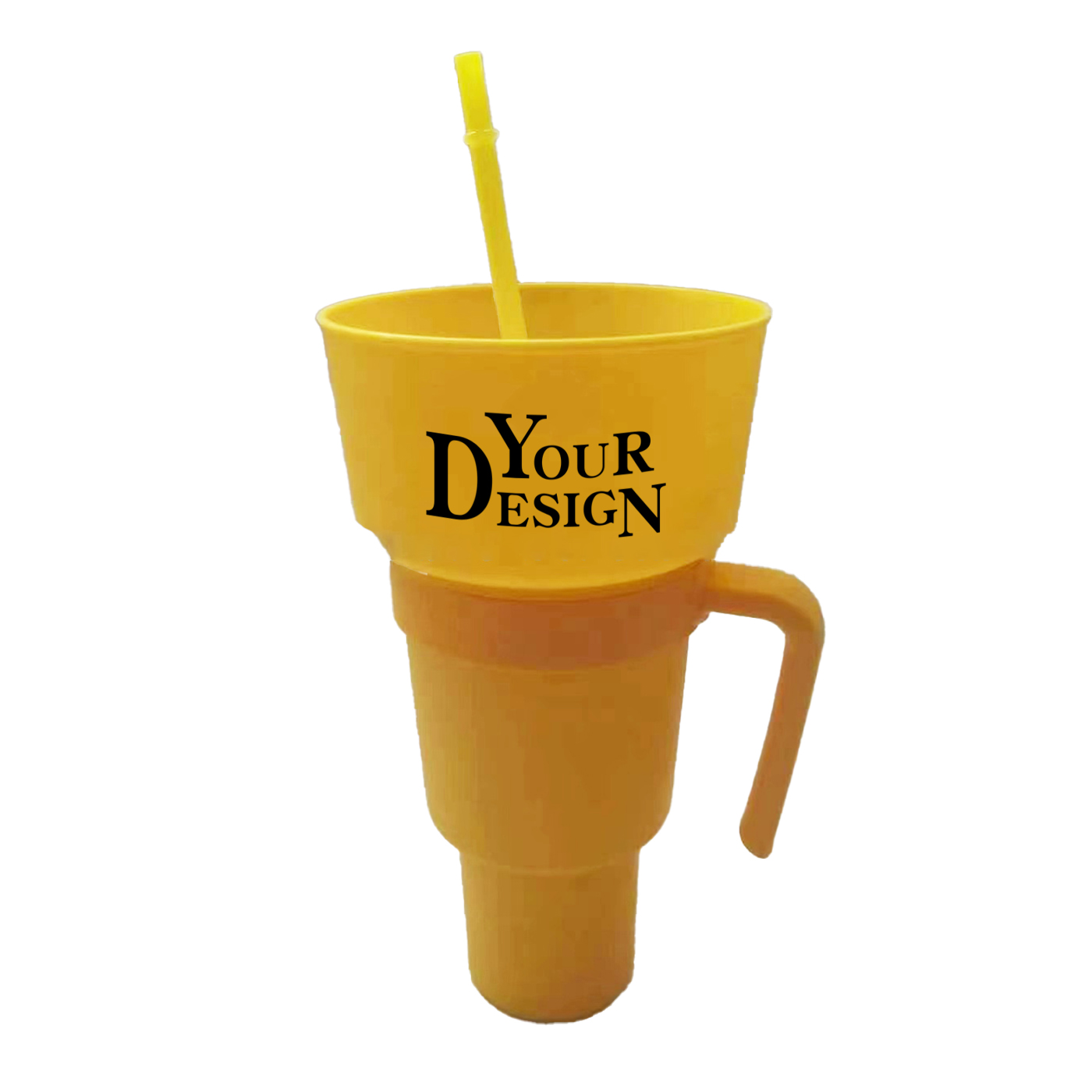 Plastic Stadium Cup With Snack Bowl1