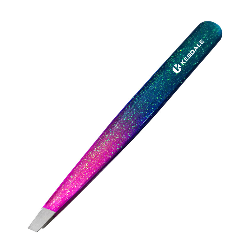 Stainless Steel Slant Eyebrow Tweezer 