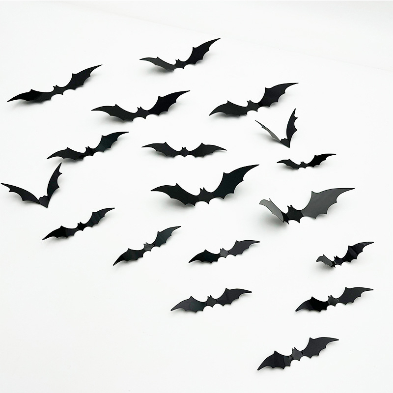  Halloween 3D Bats Decoration Stickers3