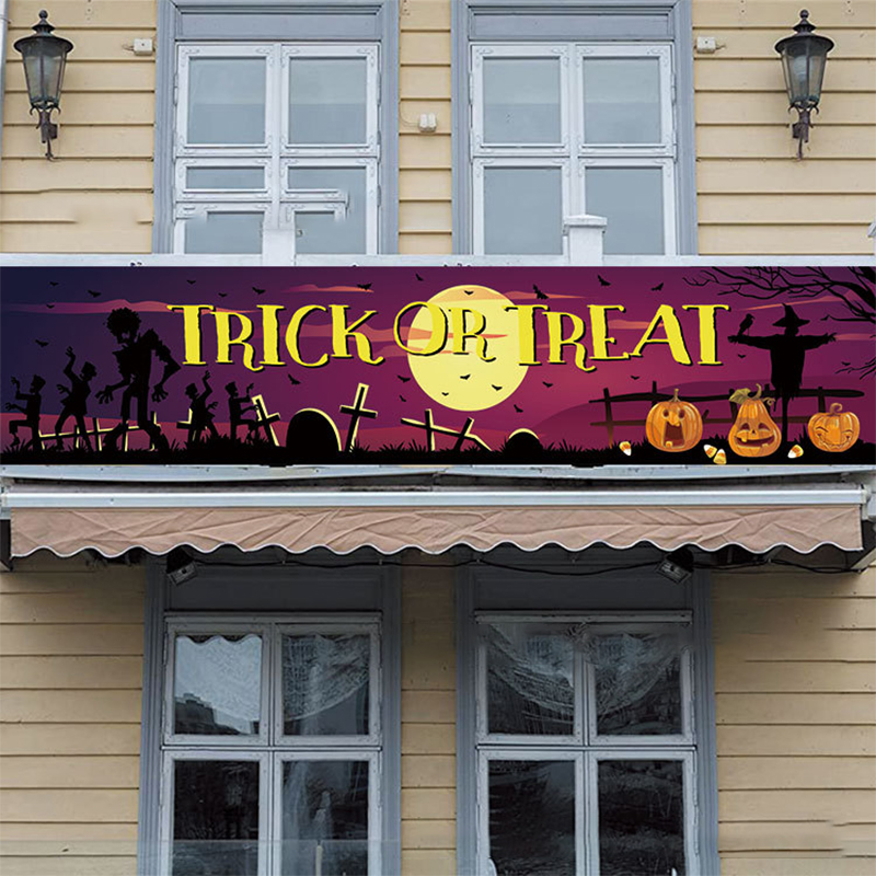 Personalized Halloween Party Banner 