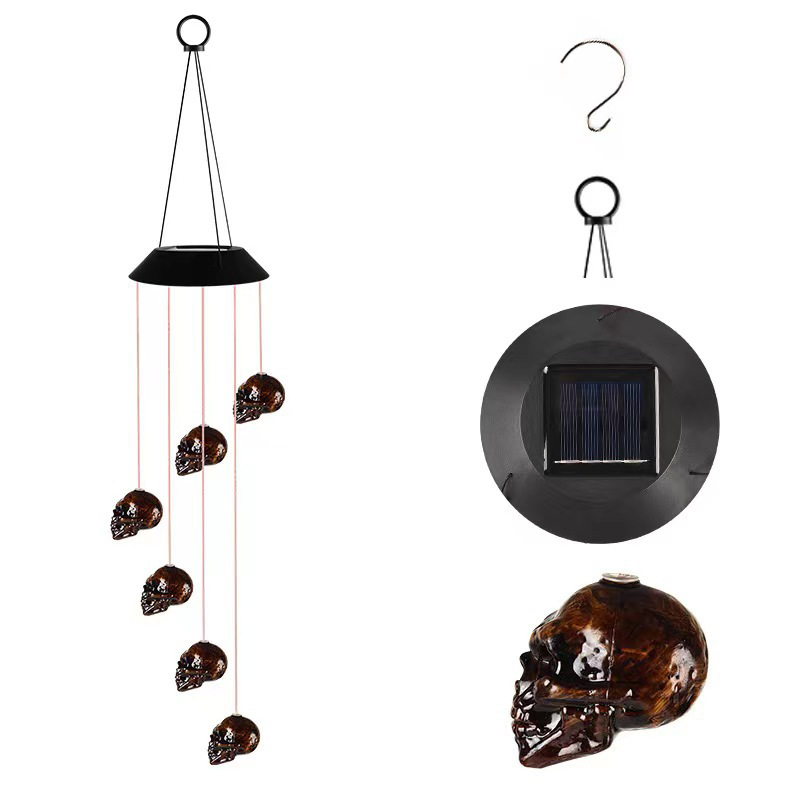 Skull Wind Chime Lamp 2