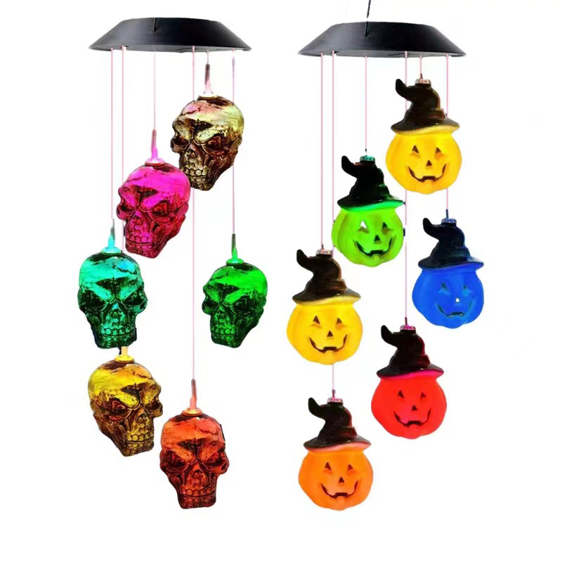 Skull Wind Chime Lamp 