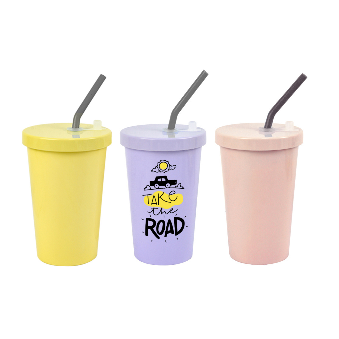 Tumblers With Lids And Straws