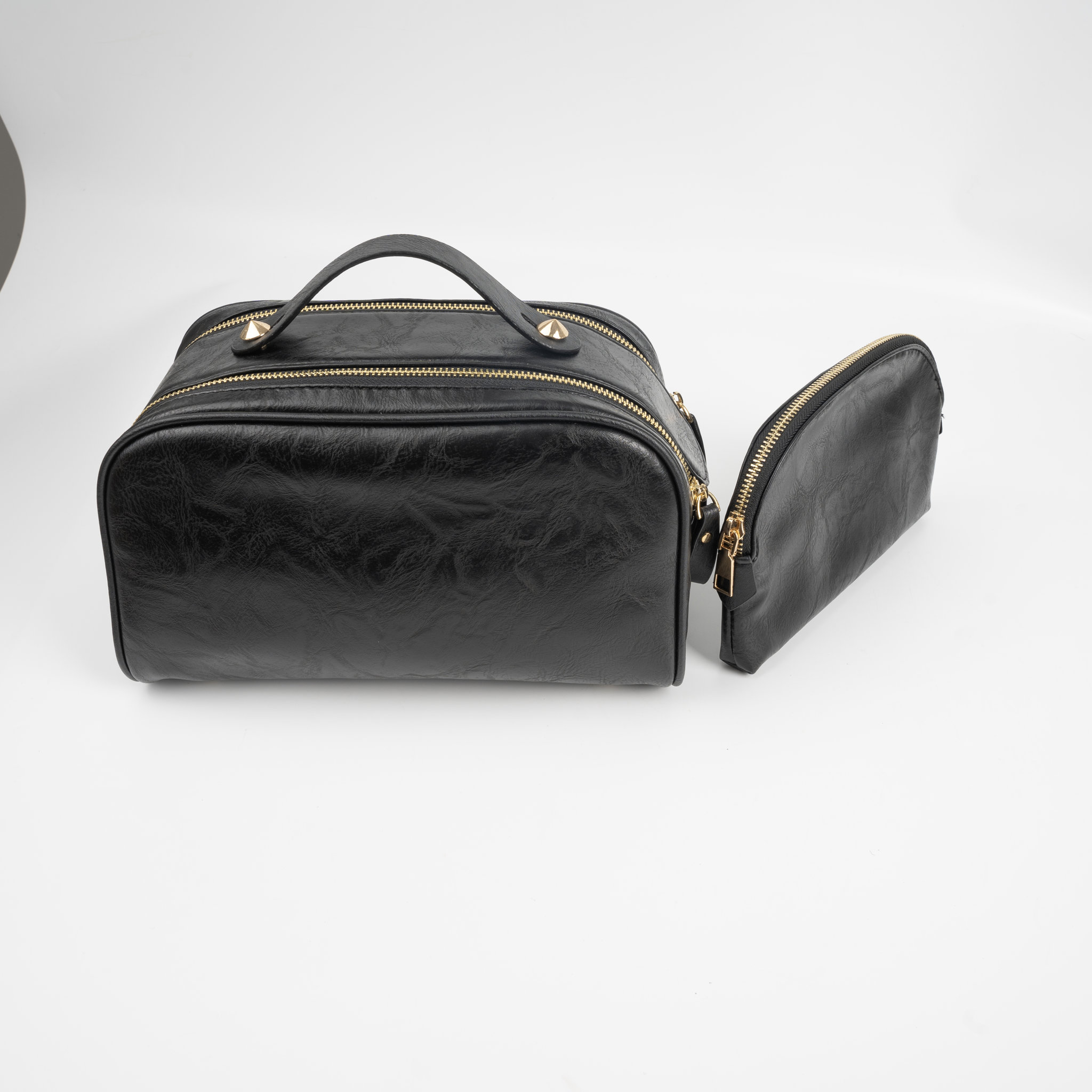 2 Pcs PU Leather Cosmetic Bag4