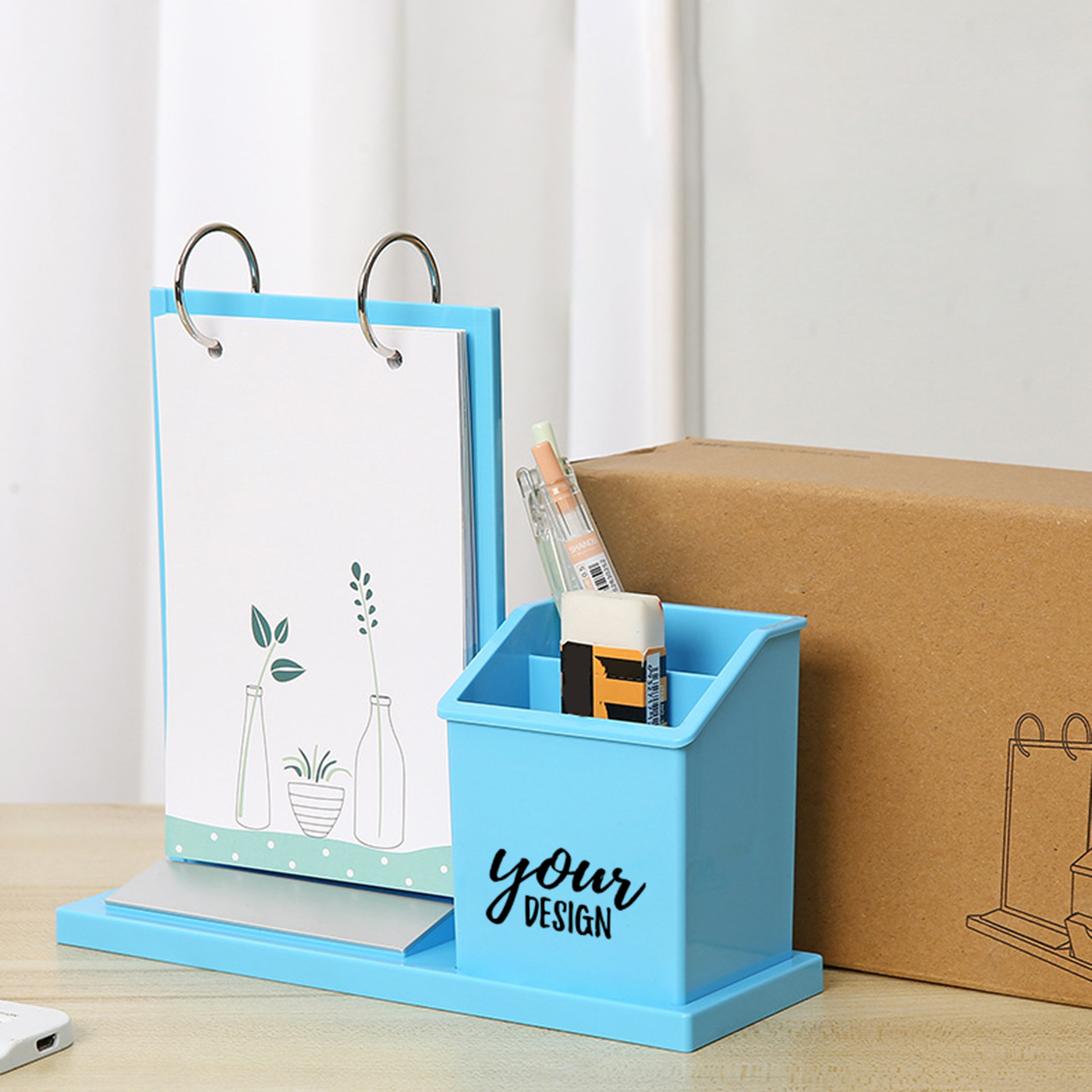 Desktop Calendar With Pen Holder1