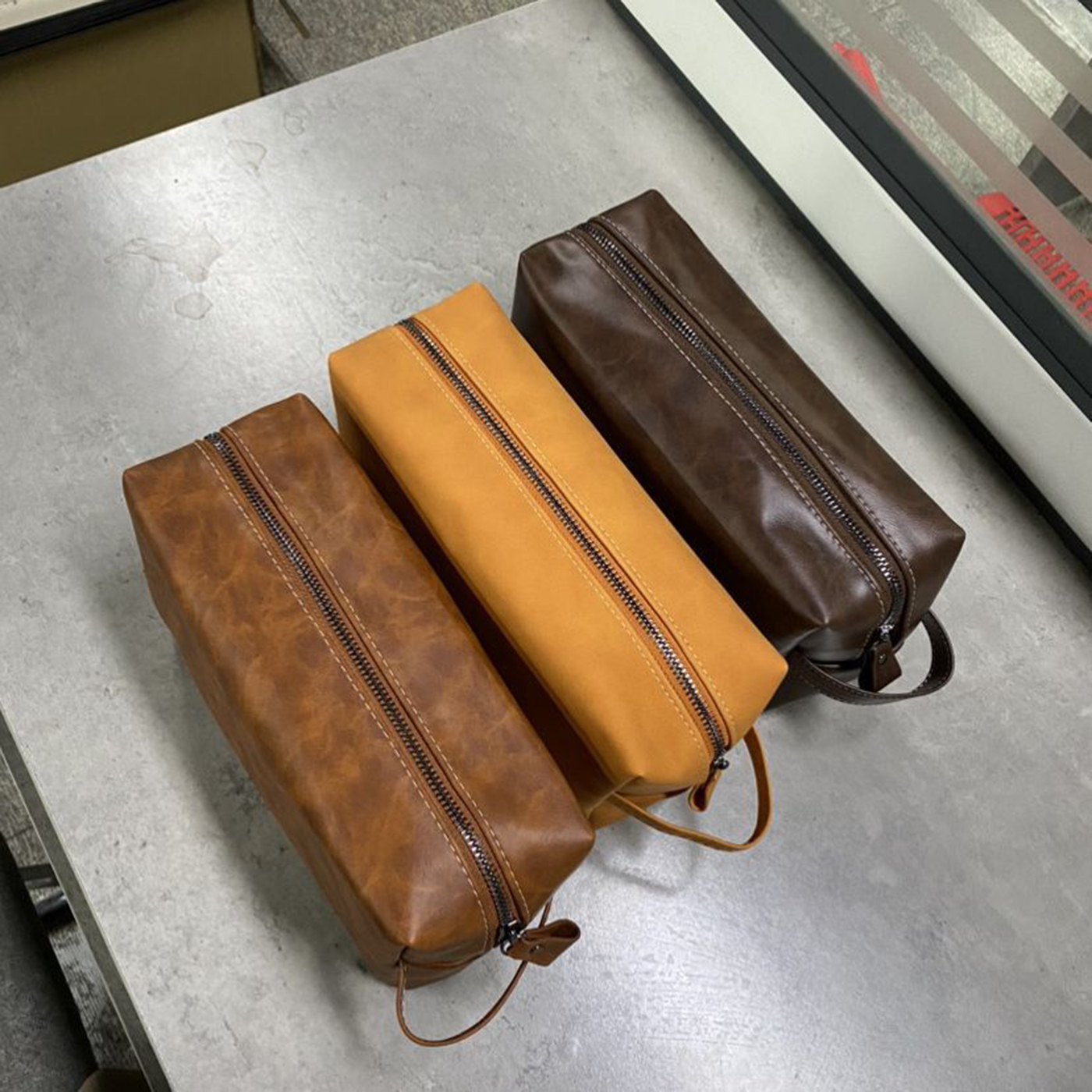 Portable PU Leather Toiletry Bag3