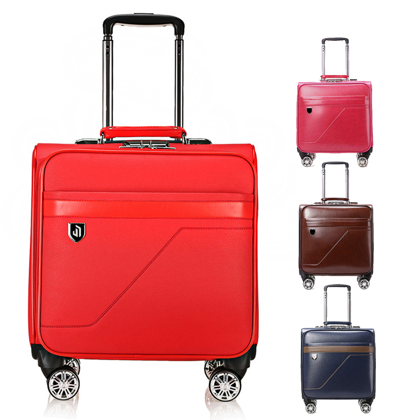 PU Leather Business Travel Suitcase 