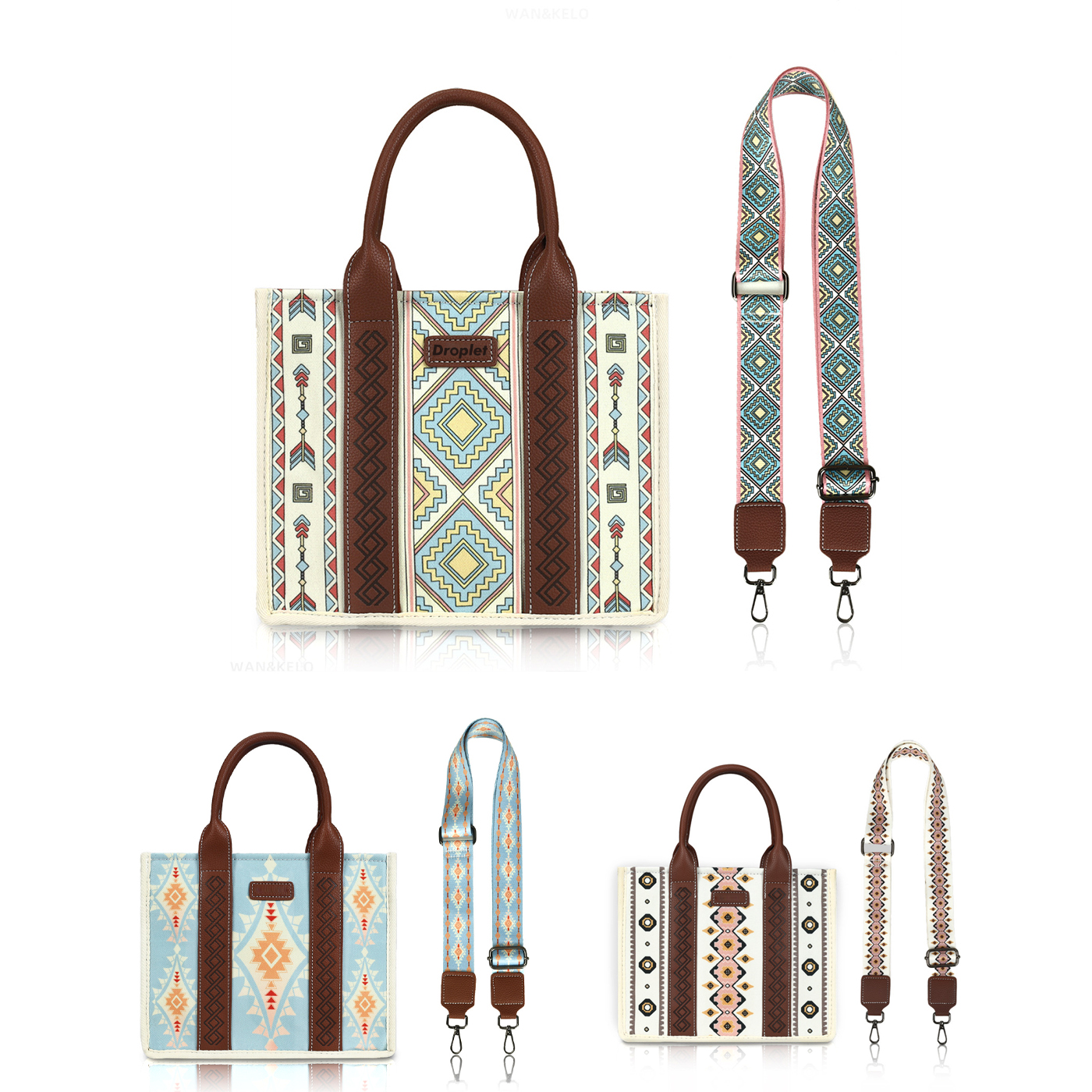 Wide Shoulder Strap Handbags