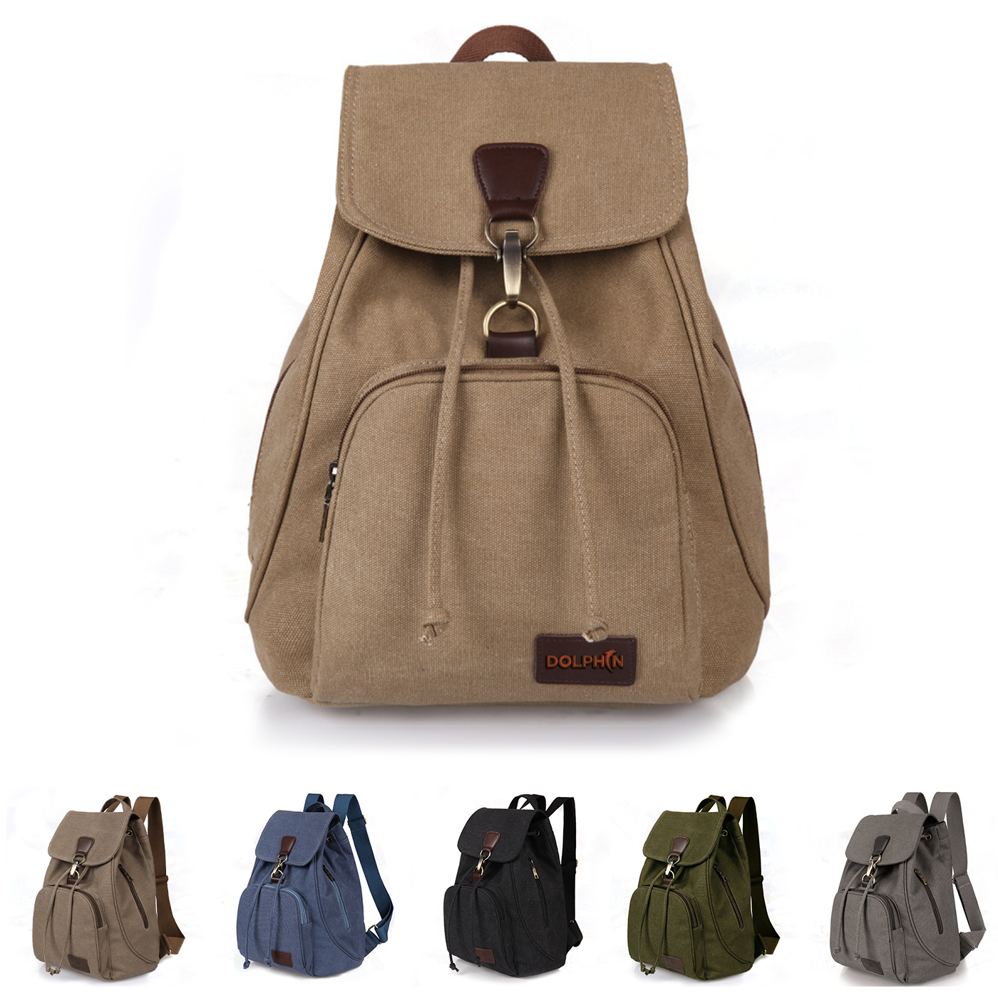 Drawstring Vintage Backpack 