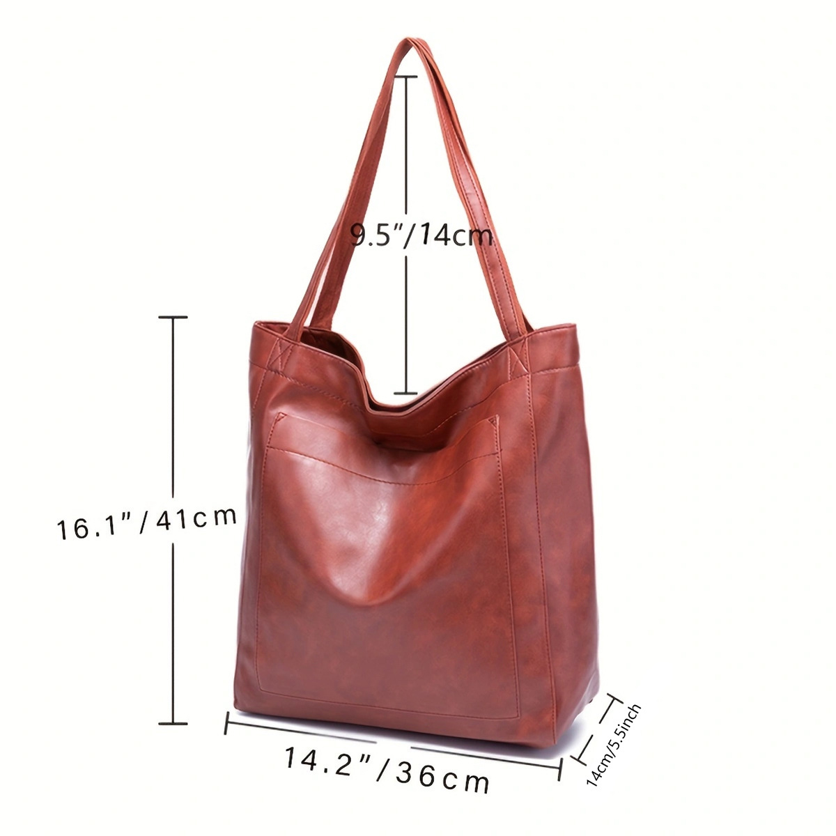 Soft PU Leather Shoulder Tote2