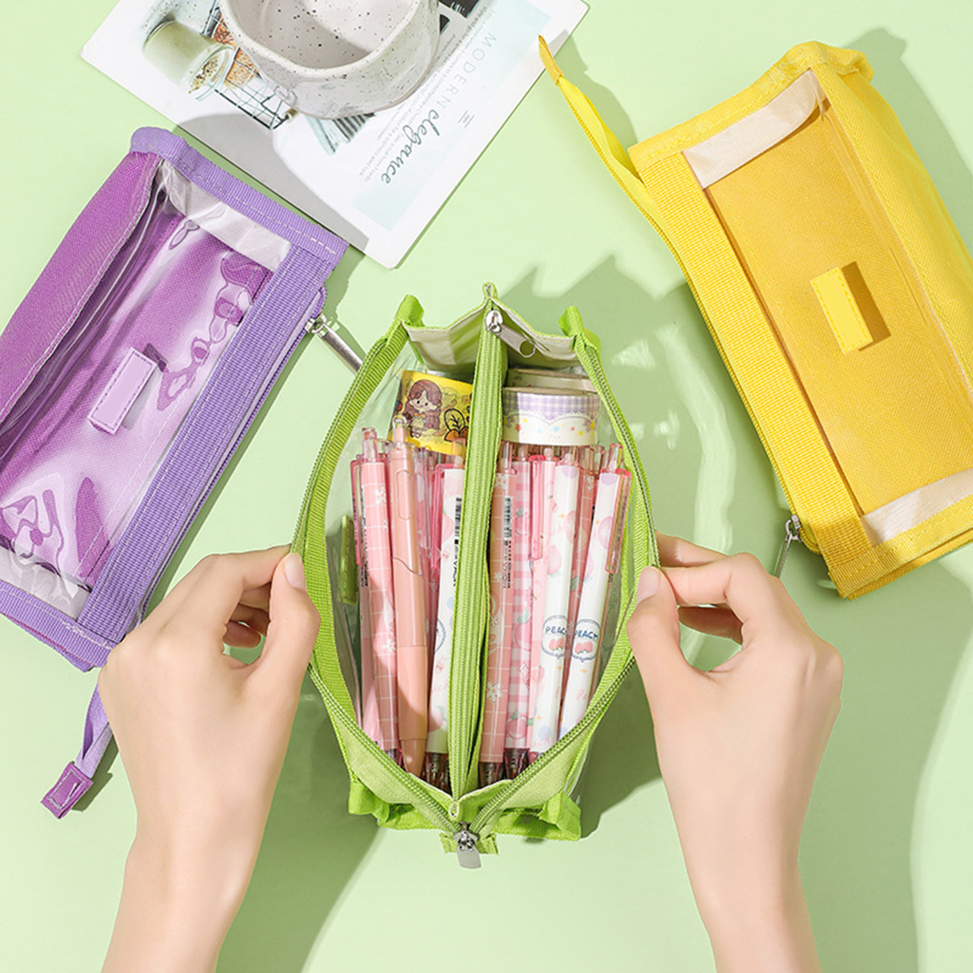 Waterproof Transparent Pencil Bag2