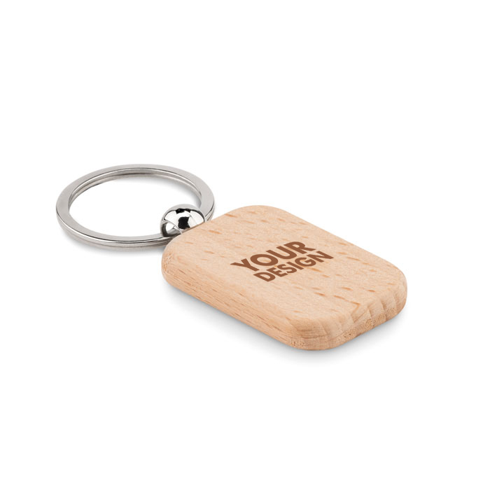 Laser Etched Wood Key Chain1
