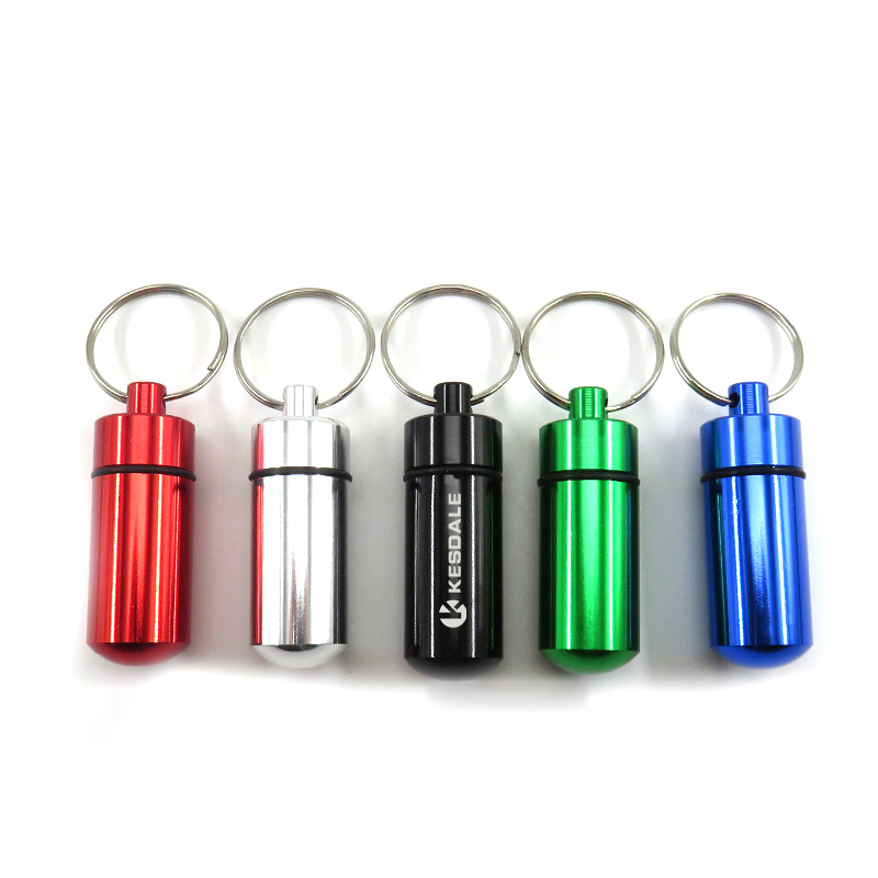 Aluminium Alloy Pill Box Keyring